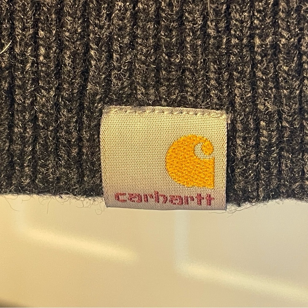 Carhartt WIP Allen Gray Cardigan, Lamb’s Wool Blend, Casual, Preppy, Academic S - Picture 11 of 13